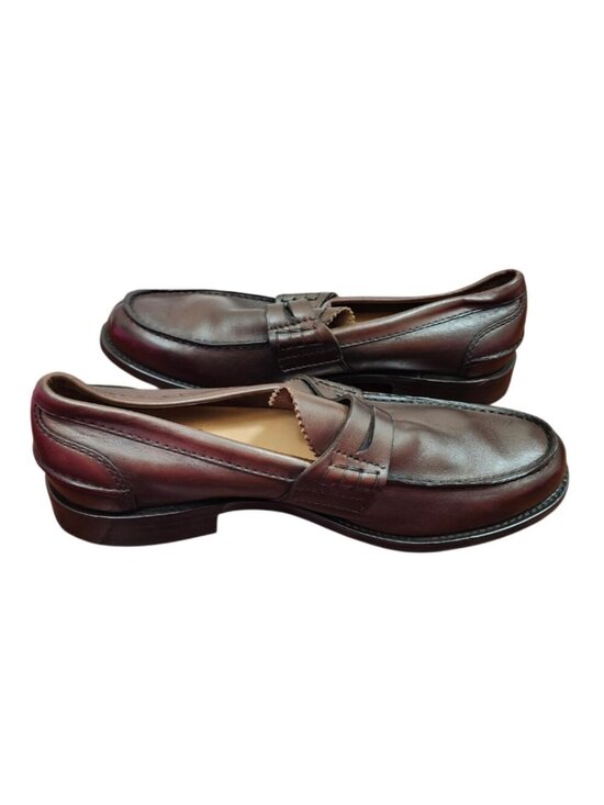 Church\'s Pembrey Brown Leather Penny Bit Loafers Shoes Mens UK 10 F US 11 EU 44